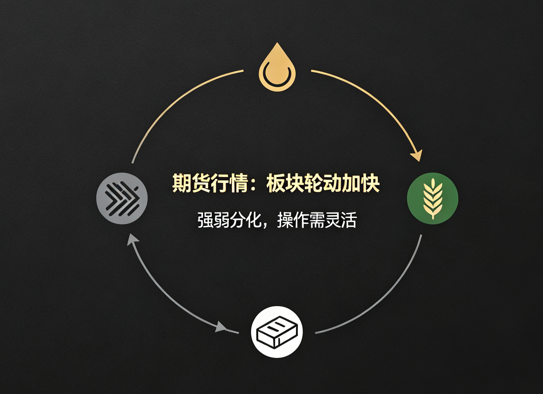 商品板块分化加剧，主线轮动加快，交易思路需要灵活调整