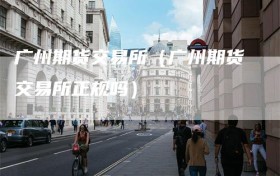 广州期货交易所（广州期货交易所正规吗）