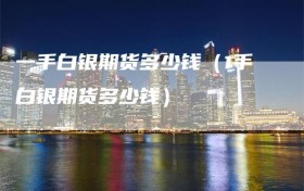 一手白银期货多少钱（1手白银期货多少钱）