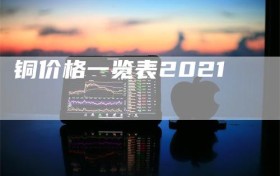 铜价格一览表2021