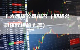 十大期货公司排名（期货公司排行榜前十名）