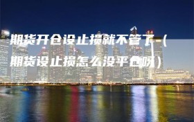 期货开仓设止损就不管了（期货设止损怎么没平仓呀）