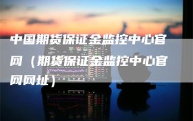 中国期货保证金监控中心官网（期货保证金监控中心官网网址）