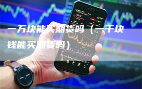 一万块能买期货吗（一千块钱能买期货吗）