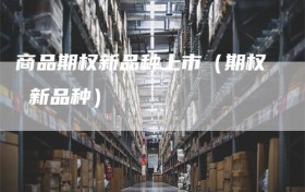 商品期权新品种上市（期权 新品种）