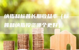 纳指和标普长期收益率（标普和纳指投资哪个更好）