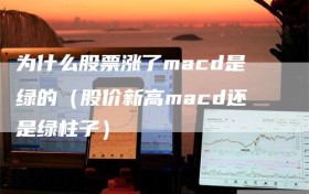为什么股票涨了macd是绿的（股价新高macd还是绿柱子）