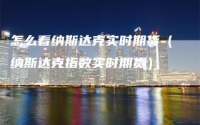 怎么看纳斯达克实时期货（纳斯达克指数实时期货）