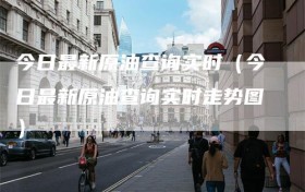 今日最新原油查询实时（今日最新原油查询实时走势图）
