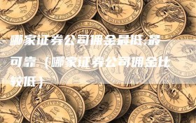 哪家证券公司佣金最低,最可靠（哪家证券公司佣金比较低）