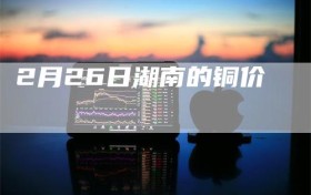 2月26日湖南的铜价