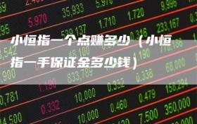 小恒指一个点赚多少（小恒指一手保证金多少钱）