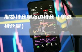 期货持仓量双边持仓（单边持仓量）