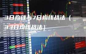 3日均线与7日均线战法（33日均线战法）