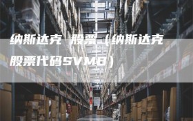 纳斯达克 股票（纳斯达克股票代码SVMB）