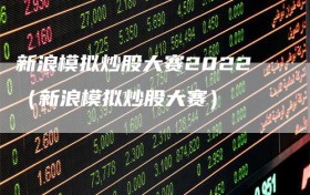 新浪模拟炒股大赛2022（新浪模拟炒股大赛）