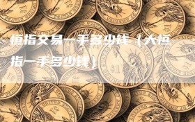 恒指交易一手多少钱（大恒指一手多少钱）