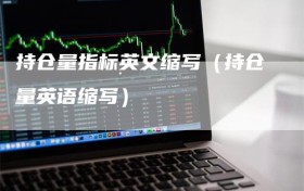 持仓量指标英文缩写（持仓量英语缩写）