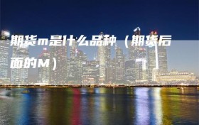 期货m是什么品种（期货后面的M）
