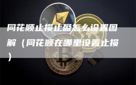 同花顺止损止盈怎么设置图解（同花顺在哪里设置止损）