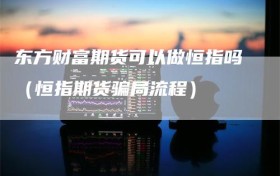 东方财富期货可以做恒指吗（恒指期货骗局流程）