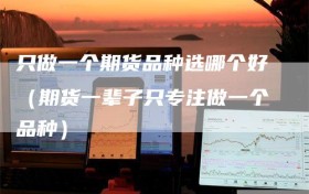 只做一个期货品种选哪个好（期货一辈子只专注做一个品种）