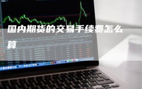 国内期货的交易手续费怎么算