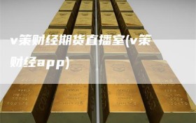 v策财经期货直播室(v策财经app)