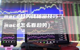 macd趋势线秘密技巧（macd怎么看趋势）