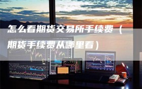 怎么看期货交易所手续费（期货手续费从哪里看）