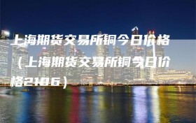 上海期货交易所铜今日价格（上海期货交易所铜今日价格2106）
