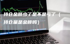 持仓金额少了是不是亏了（持仓量是金额吗）