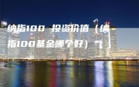 纳指100 投资价值（纳指100基金哪个好）