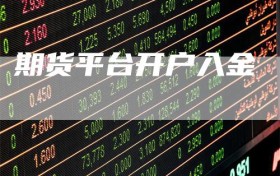 期货平台开户入金