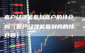 客户经理能看到客户的持仓吗（客户经理能看到我的持仓吗）