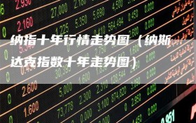 纳指十年行情走势图（纳斯达克指数十年走势图）