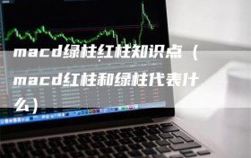 macd绿柱红柱知识点（macd红柱和绿柱代表什么）