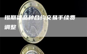 锡期货品种合约交易手续费调整