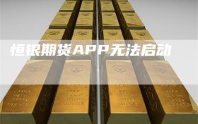 恒银期货APP无法启动