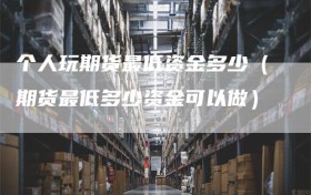 个人玩期货最低资金多少（期货最低多少资金可以做）