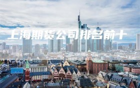 上海期货公司排名前十