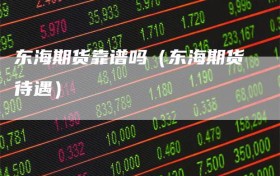 东海期货靠谱吗（东海期货待遇）