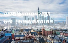 A股石油601857股价行情（石油股票601857）