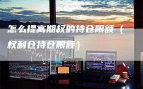 怎么提高期权的持仓限额（权利仓持仓限额）