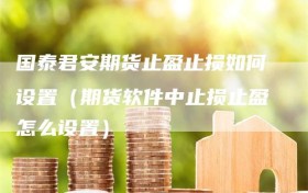 国泰君安期货止盈止损如何设置（期货软件中止损止盈怎么设置）