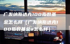 广发纳斯达克100指数基金怎么样（广发纳斯达克100指数基金a怎么样）