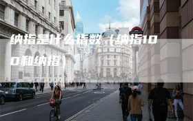 纳指是什么指数（纳指100和纳指）