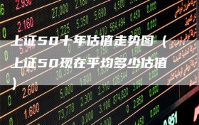 上证50十年估值走势图（上证50现在平均多少估值）