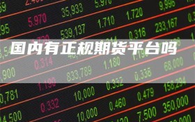 国内有正规期货平台吗