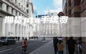 期货pta手续费